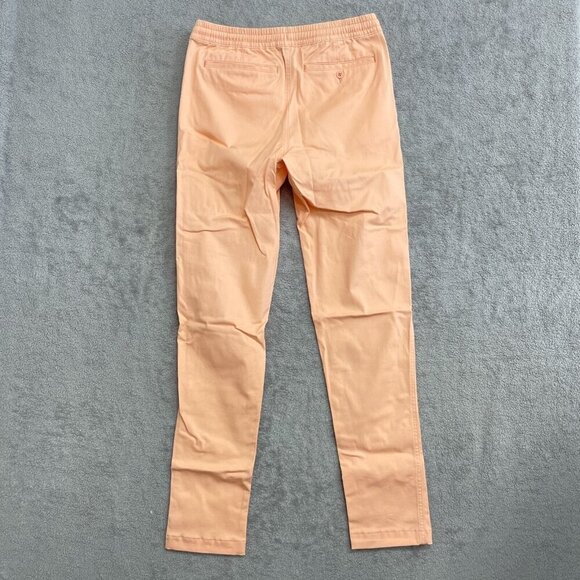 NEW Lands' End Men's S Peach Solid Deck Pants Chino Pull on - Picture 2 of 8